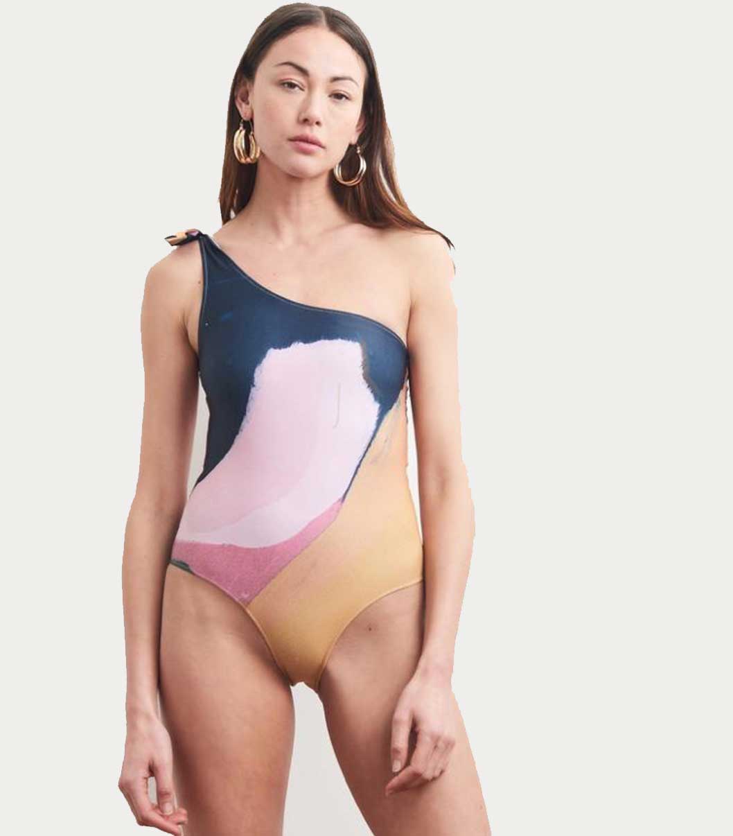 Sustainable swimwear Bower one piece white horse eco lookbook summer 2019 labels